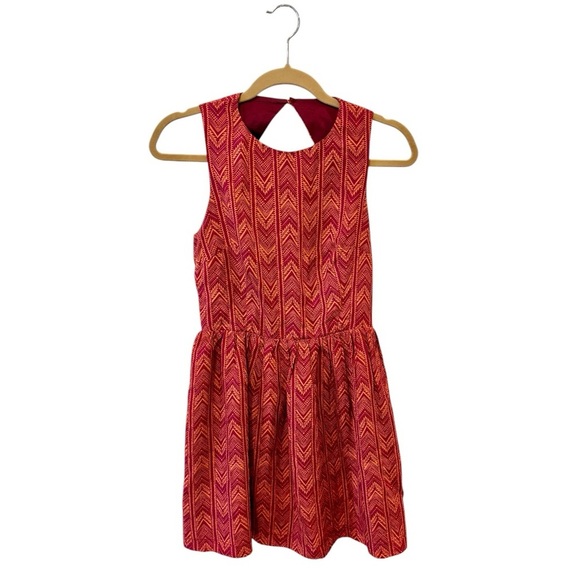 Bec & Bridge Silk Open Back Red Orange Mini Dress - Picture 1 of 7
